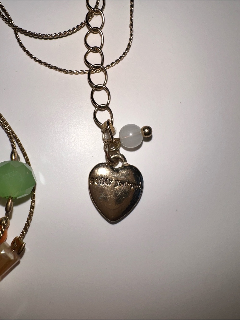 Betsey Johnson Womens Butterfly Charms Layered Necklace - Picture 5 of 5